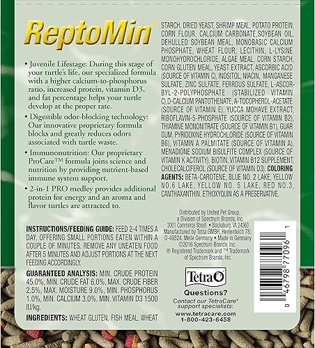 Miniatura 4 de Tetra Tetrafauna Pro ReptoMin - Barras de fórmula para tortugas juveniles