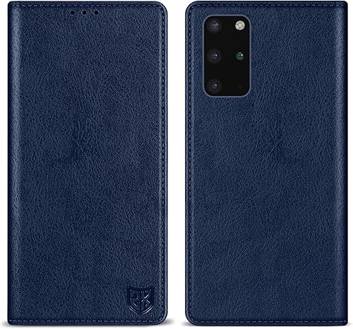 Miniatura 193 de ZZXX Funda tipo cartera para Samsung Galaxy S20 con bloqueo RFID, soporte de ranura para tarjetas, funda protectora de cuero magnético fuerte