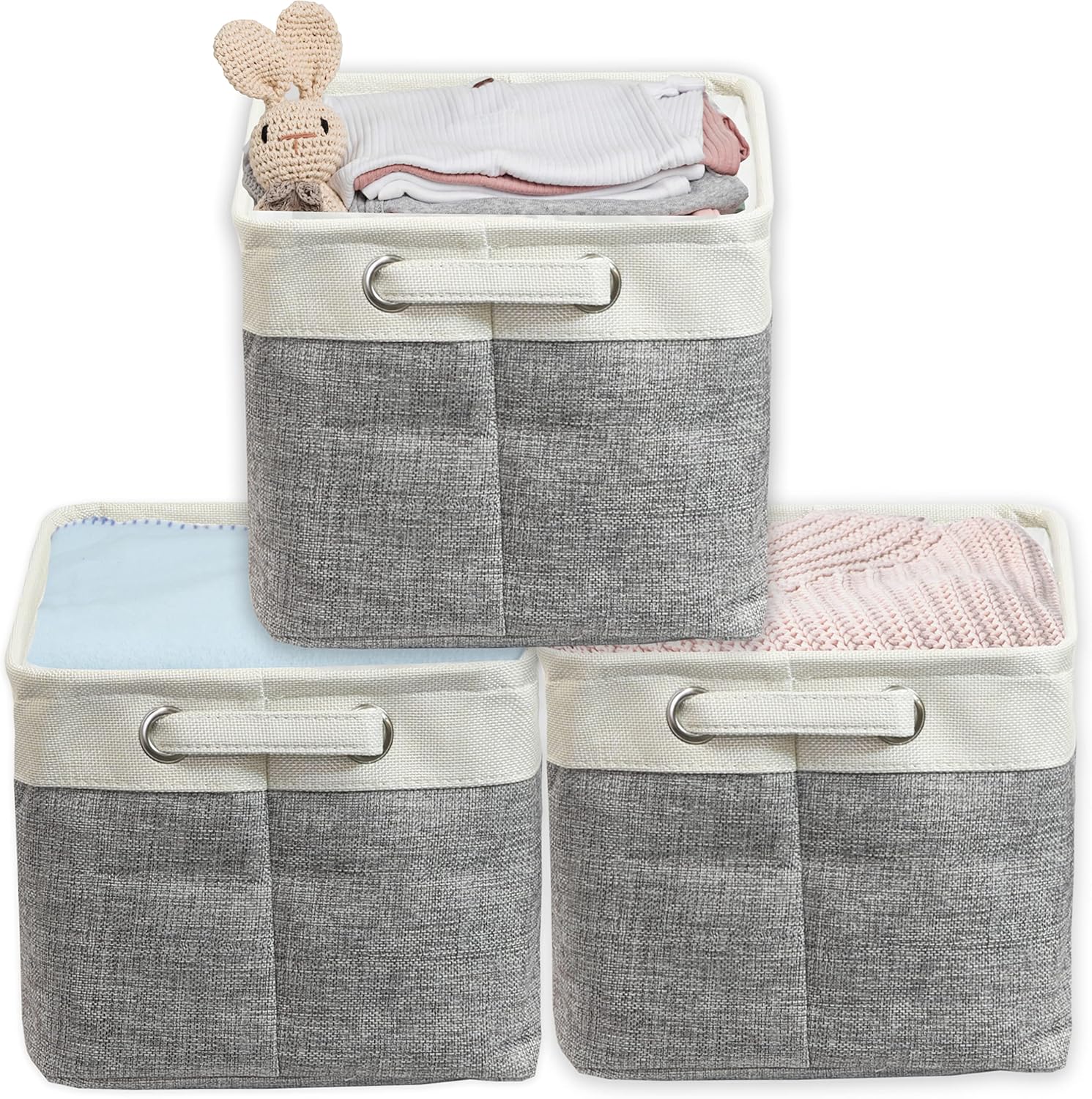 Simple Houseware Large Decorative Fabric Storage Bin