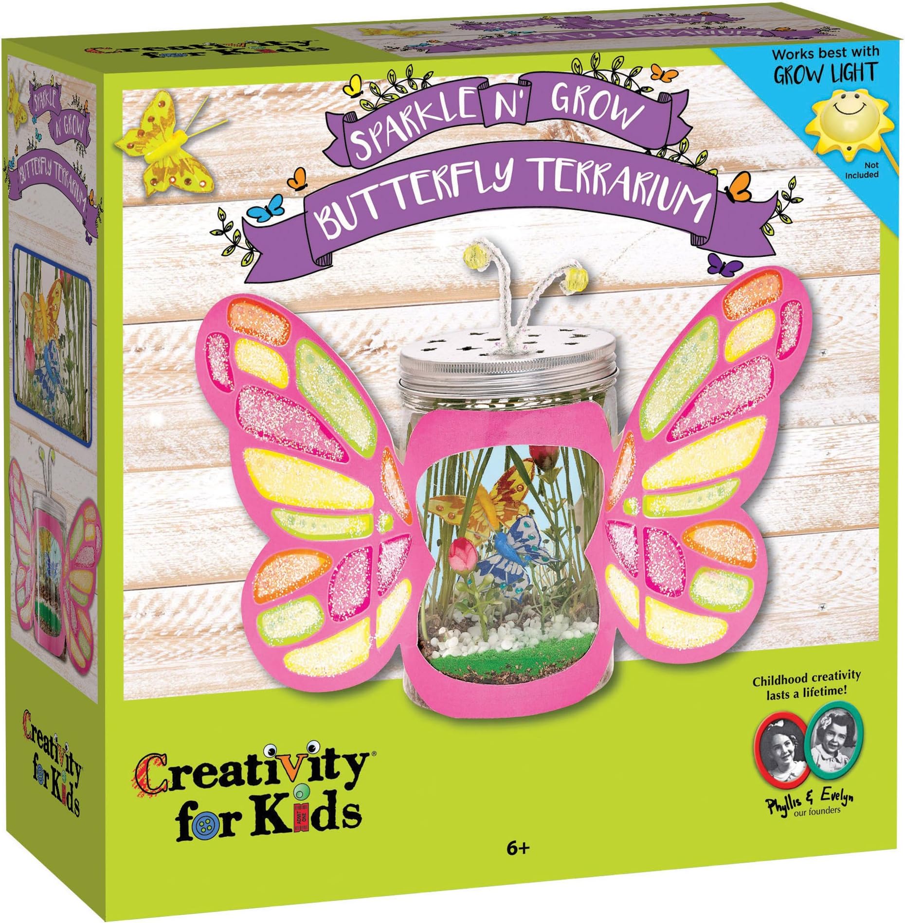 Creativity for Kids Sparkle N' Grow Butterfly Terrarium
