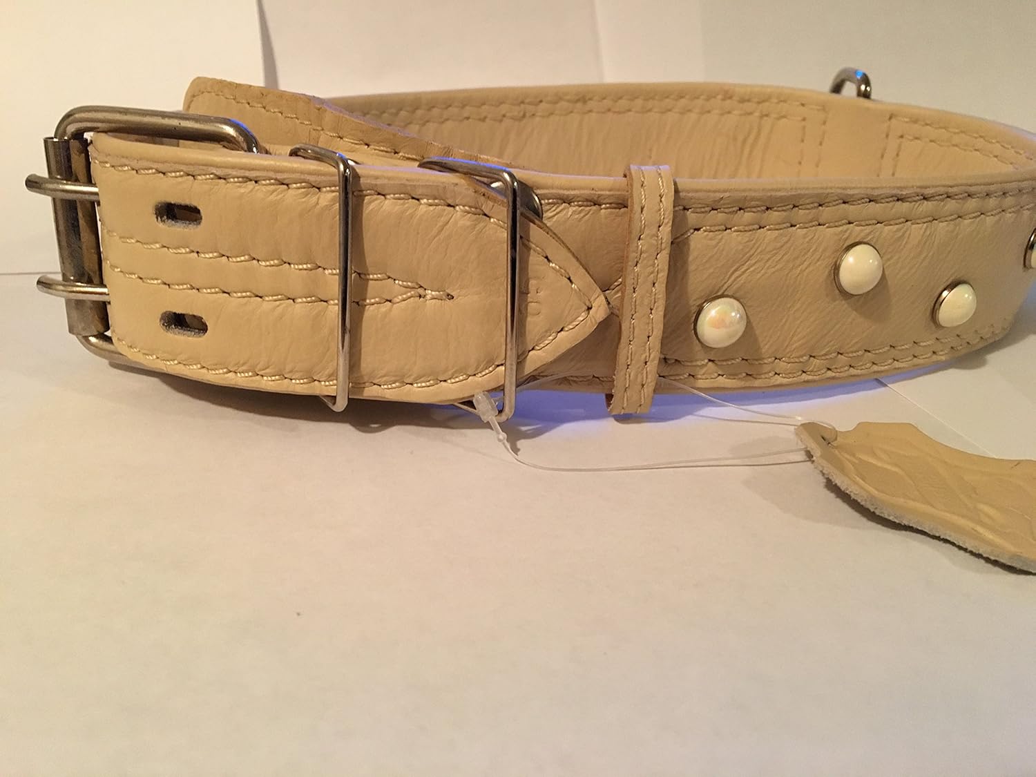 Extra large dog collar (cream) Pet Supplies