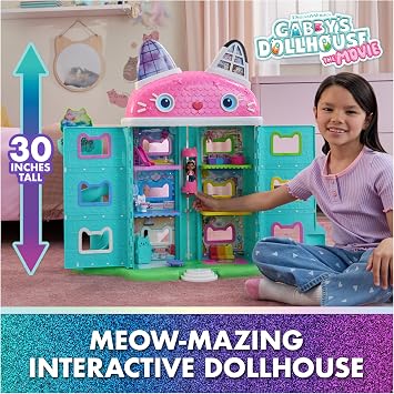 Gabby's Dollhouse Movie Meow-mazing Interactive Dollhouse, Lights, Sound