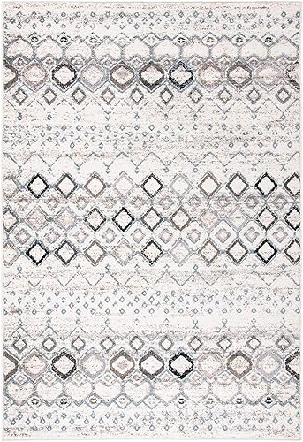 Miniatura 3 de SAFAVIEH Amsterdam Collection AMS108A - Alfombra marroquí bohemia, que no desprende pelusa, para sala de estar, dormitorio, 5 pies 1 pulgada x 7