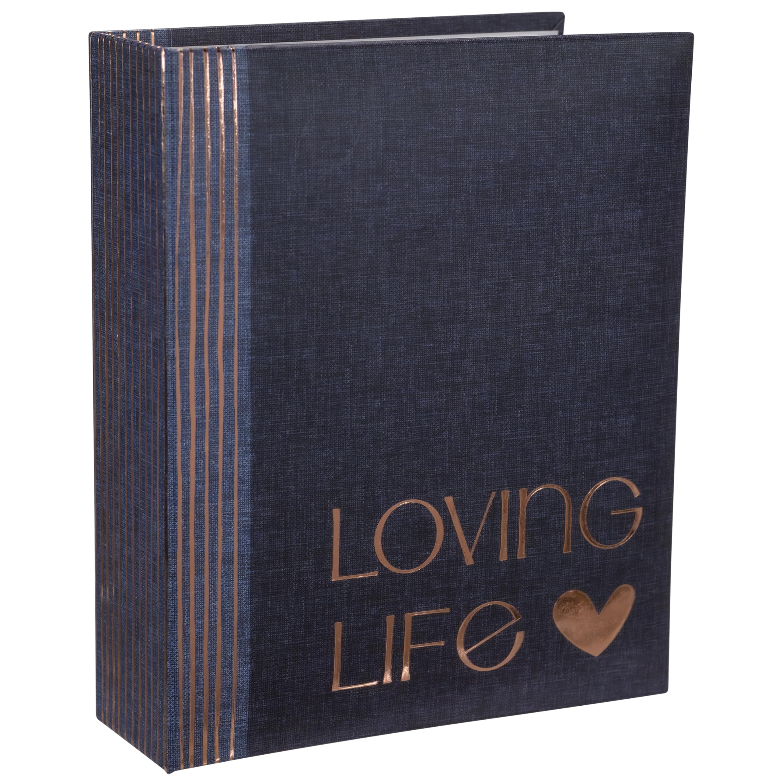 Album photo horizontal 200 photos en jean bleu 2 tons Malden pour souvenirs 10x15