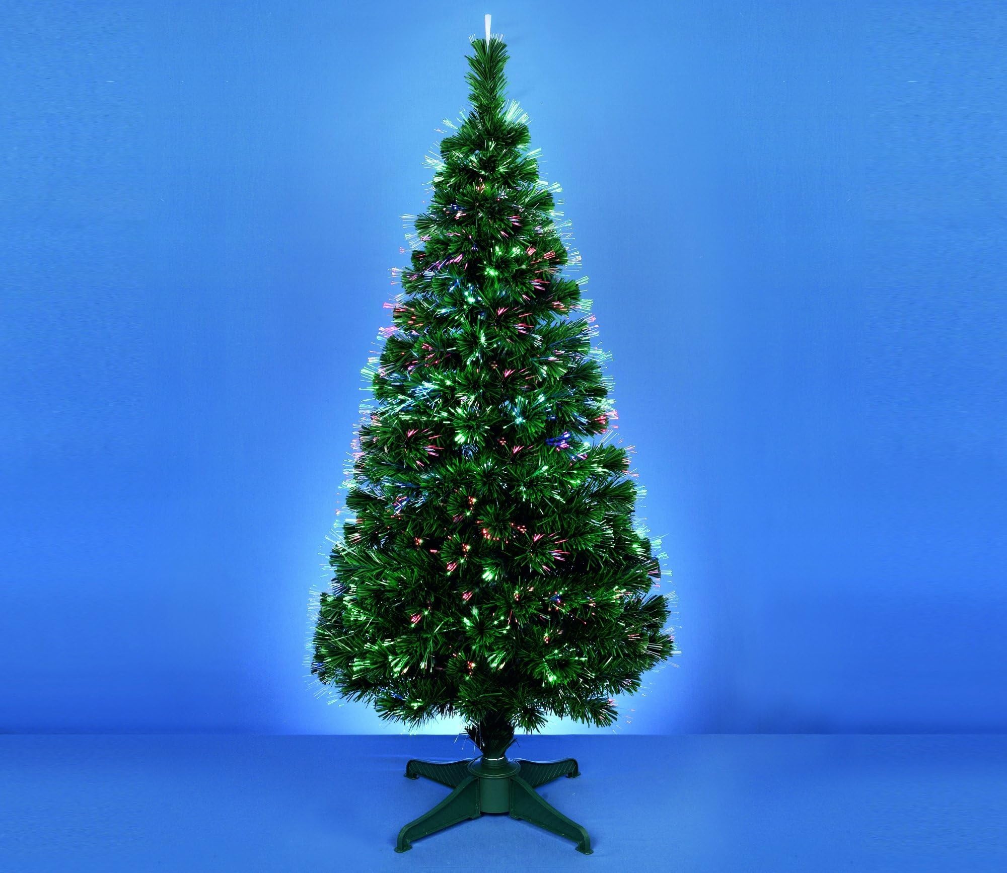 Christmas FastLines® 36" (3FT) Green LED Fibre Optic Christmas Tree - Multi Colour LED Fibre Optics (3FT)
