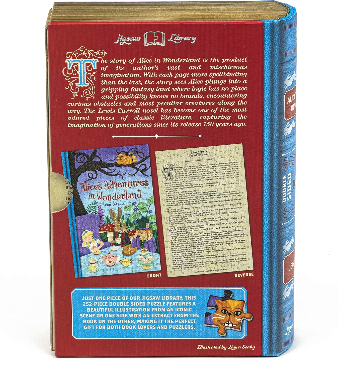 Professor PUZZLE Alice in Wonderland Jigsaw Puzzle - 252 Piece Double-Sided Jigsaw