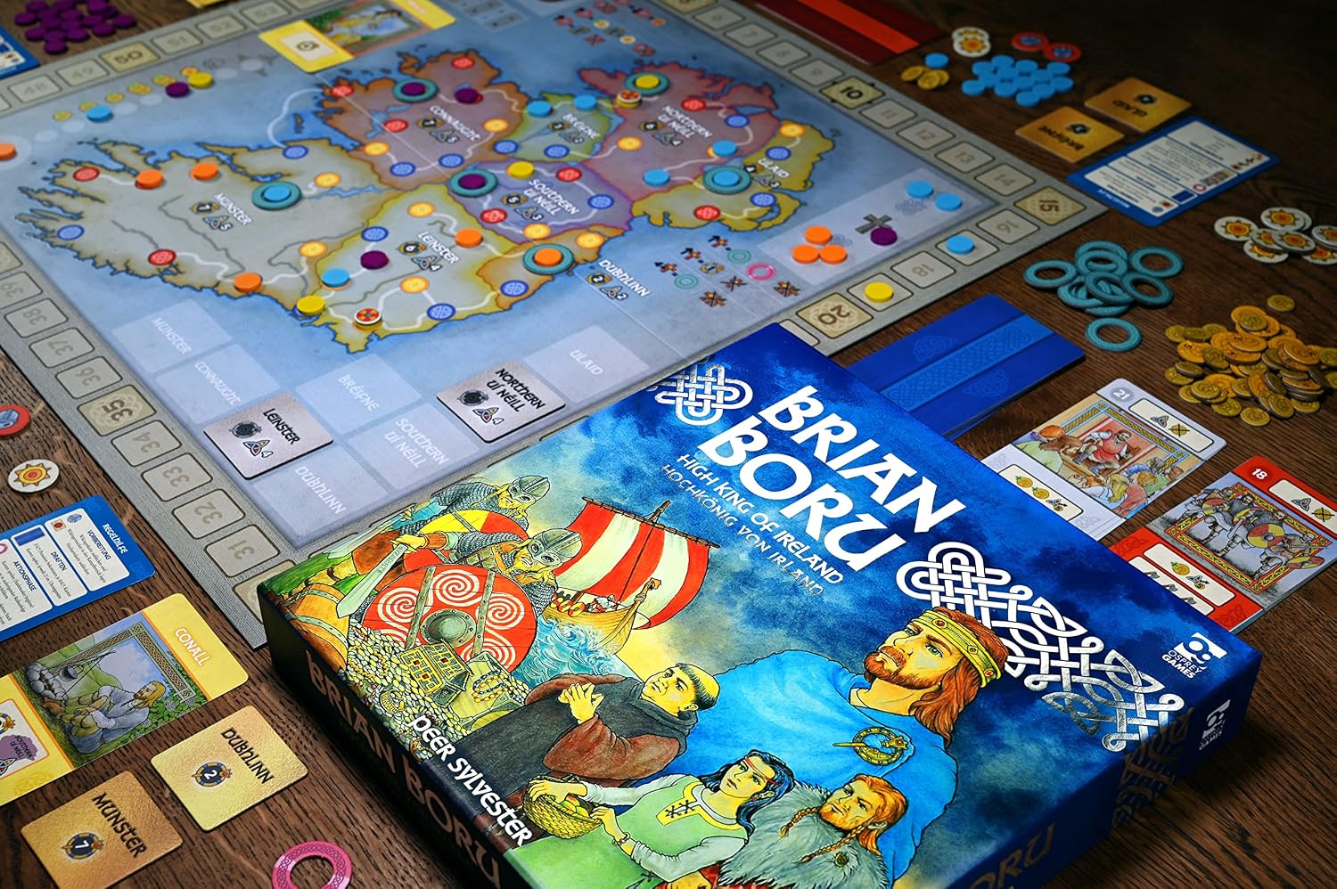 Brian Boru: High King of Ireland Board Game by Osprey Games | Trick-Taking & Area Control for 3-5 Players, Ages 14+ | 60-90 Minutes