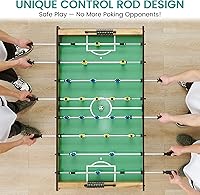 Vista 3 de GAOMON Tamaño de la sala de juegos de mesa de futbolín de 48 pulgadas, juego de mesa de fútbol para niños y adultos, fútbol de mesa de arcade