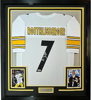 Framed Facsimile Autographed Ben Roethlisberger 35x39 Pittsburgh
