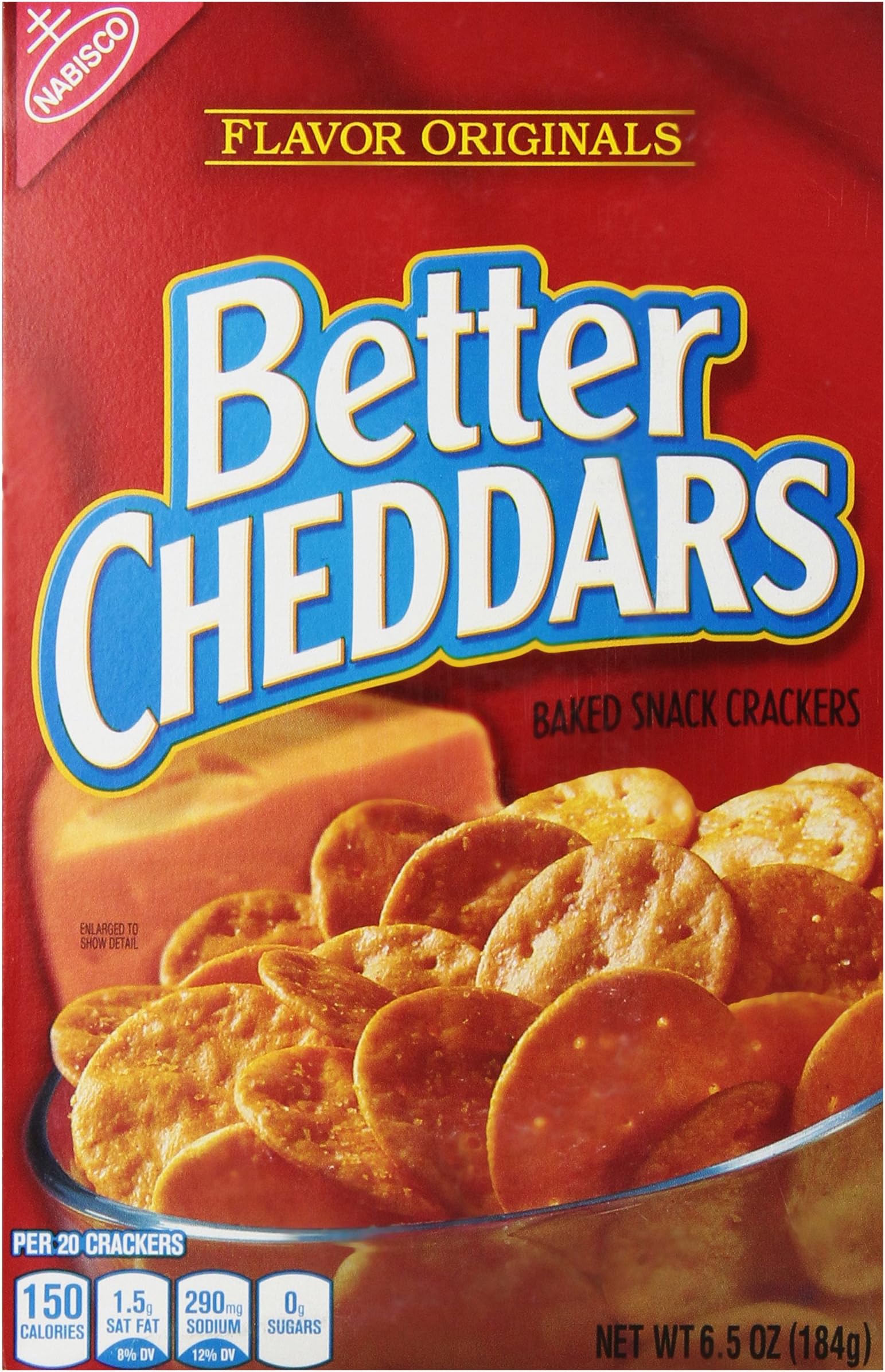 Nabisco Better Cheddars Baked Snack Crackers, 6.5 Ounce