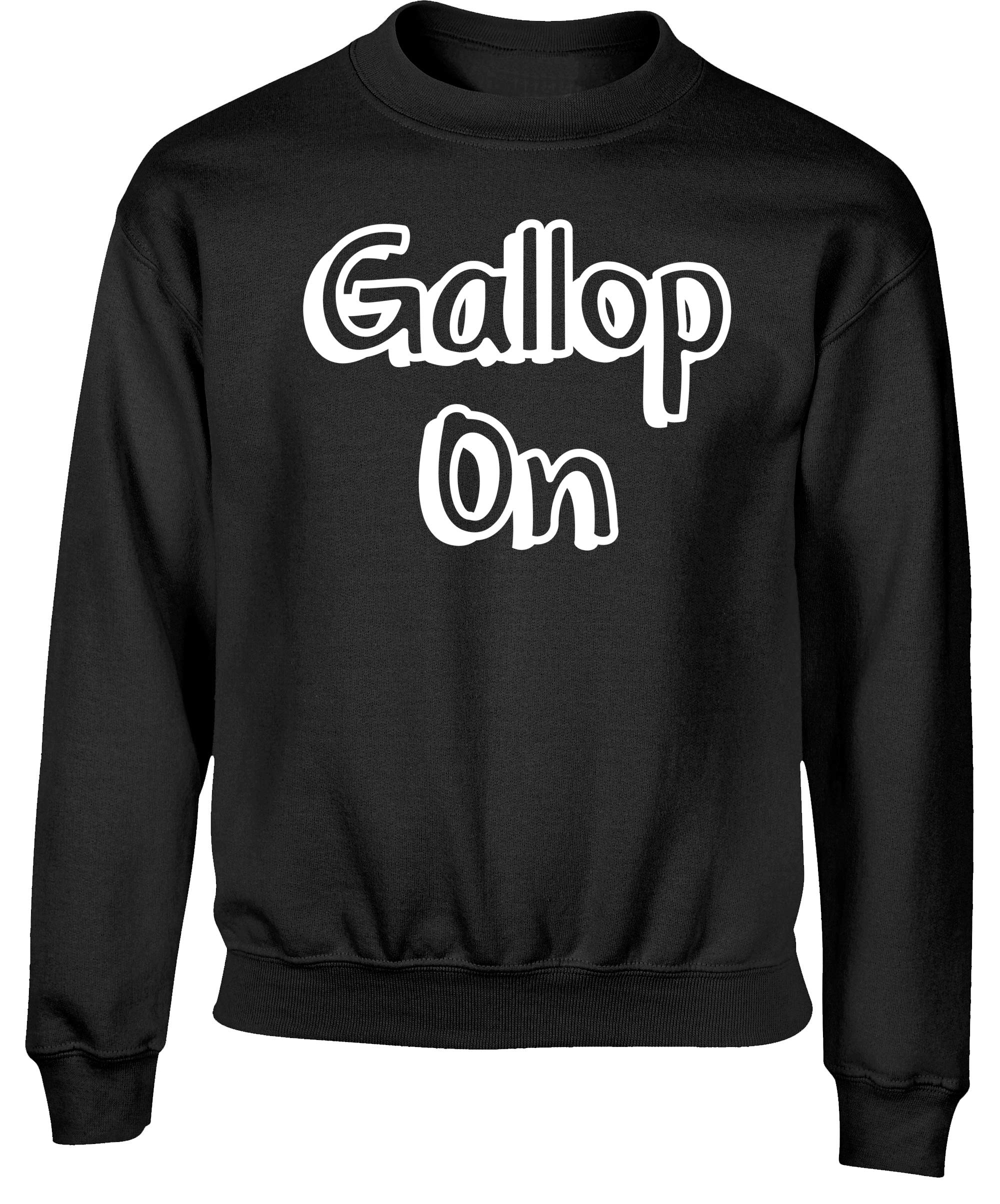 HippowarehouseGallop on Kids Children's Unisex Jumper Sweatshirt Pullover