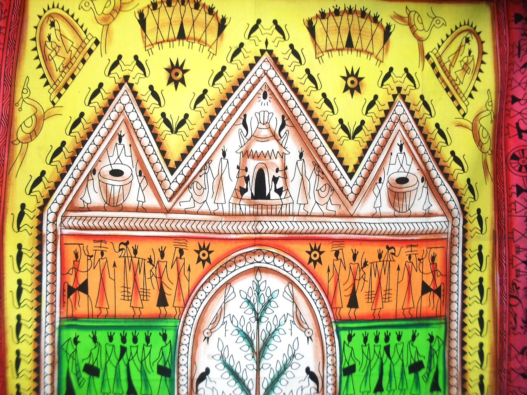 BulzEU Tenture Imprimé Motif 3D Eléphant, Tapisserie Murale Indian