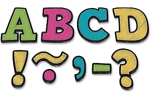Teacher Created Resources 3 Inch Bold Block Magnet Letters for Whiteboard