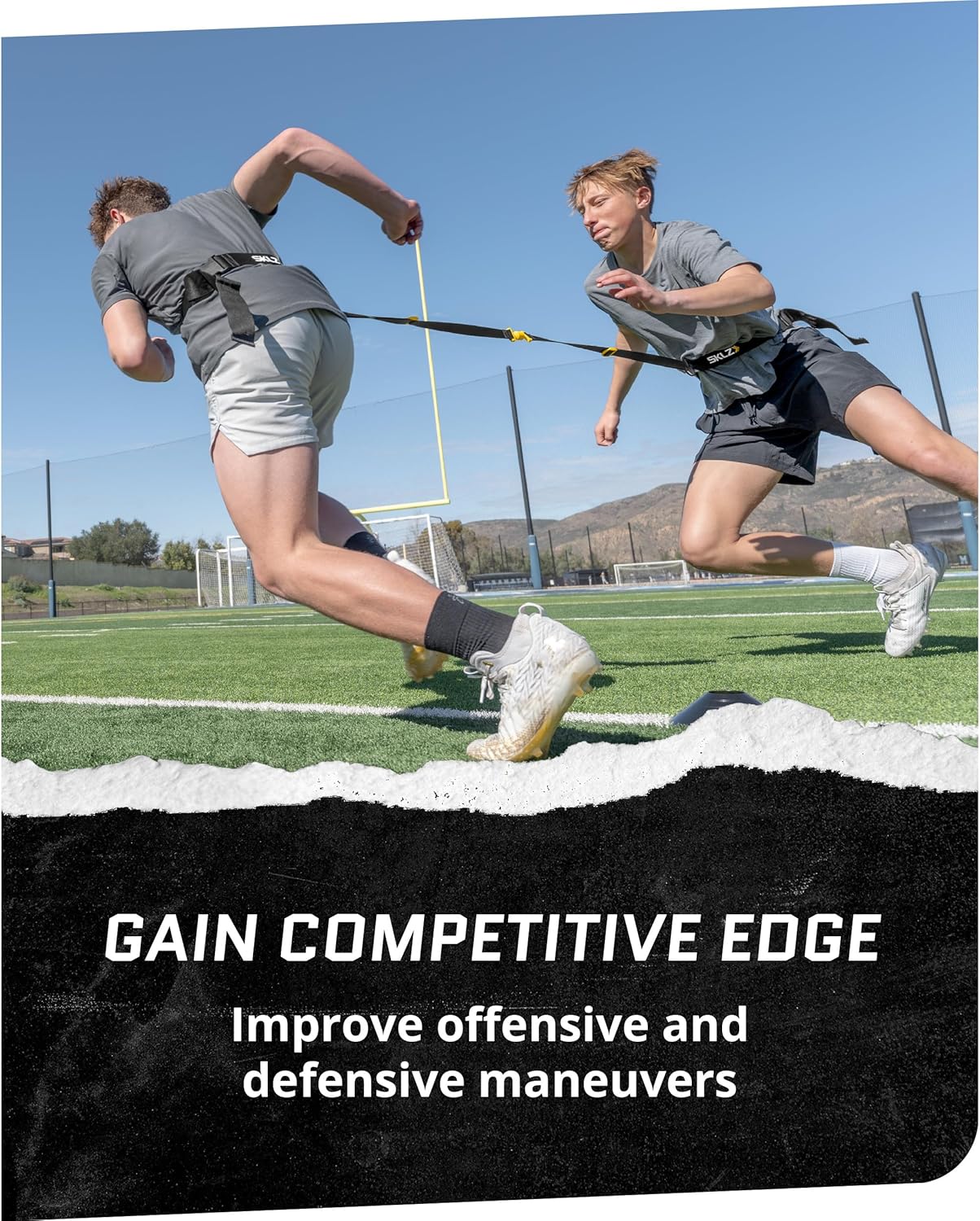 Adjustable Dual Agility Training Belt with Audible Feedback - Versatile Speed and Reaction Drill Trainer for Baseball, Softball, and Multi-Sport Agility