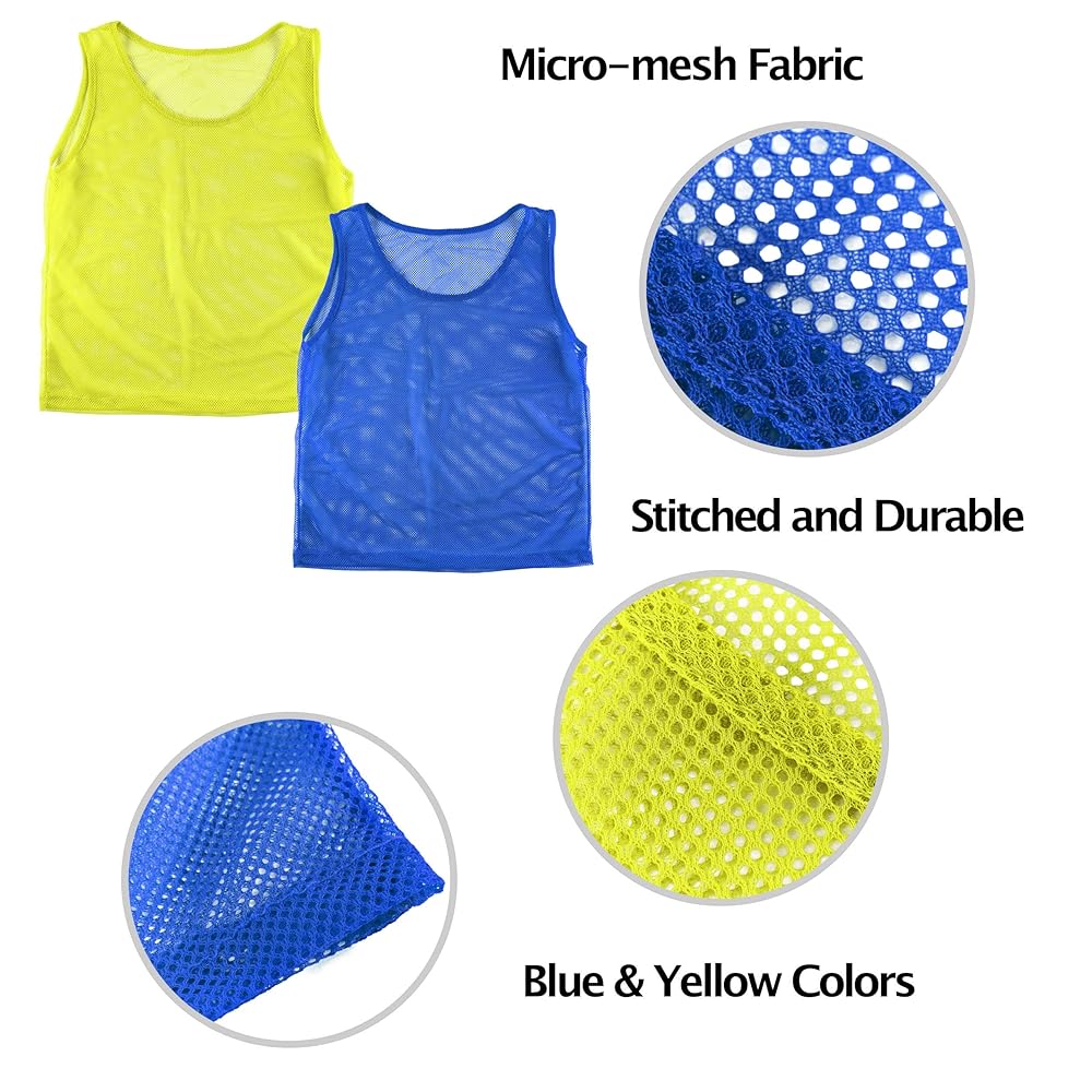 Amazon.com: Super Z Outlet 12 Pinnies Scrimmage Vests Team