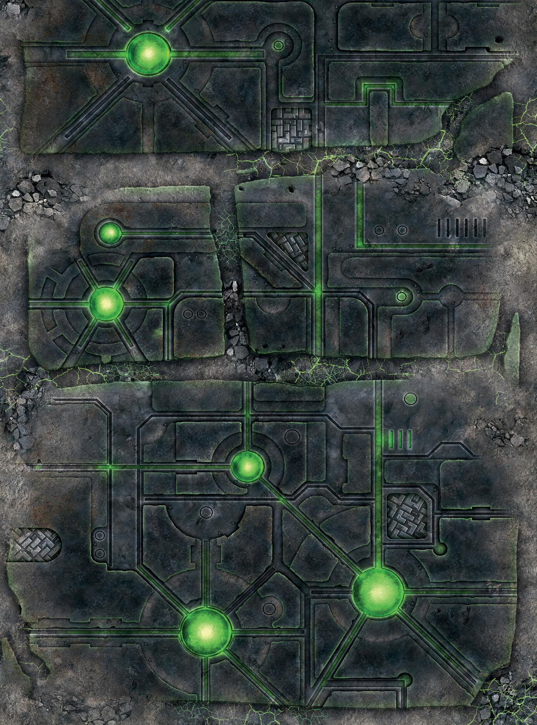 PLAYMATS Tapis De Jeu Wargaming Ödland 112x152 Cm - Idéal Warhammer 40K Et Jeux De Stratégie