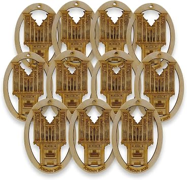 10PK Personalized Pipe Organ Ornament, Pipe Organ Christmas Tree Ornaments