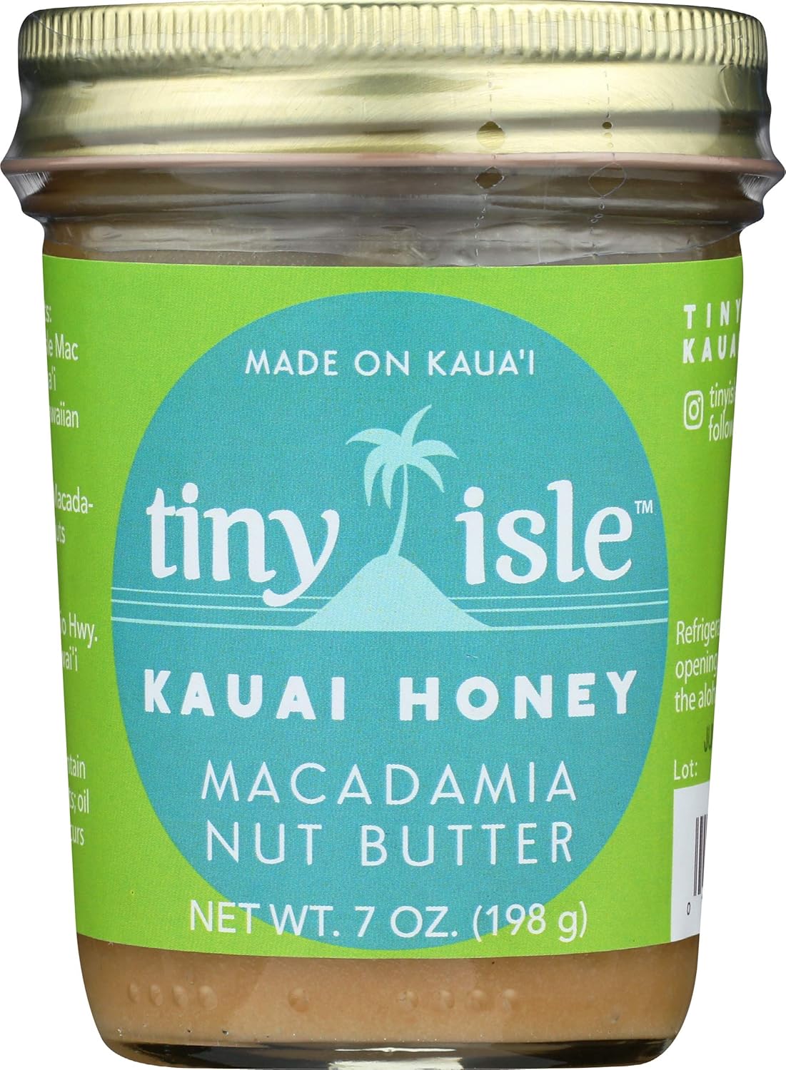 Tiny Isle, Nut Butter Macadamia Honey, 8 Ounce Grocery