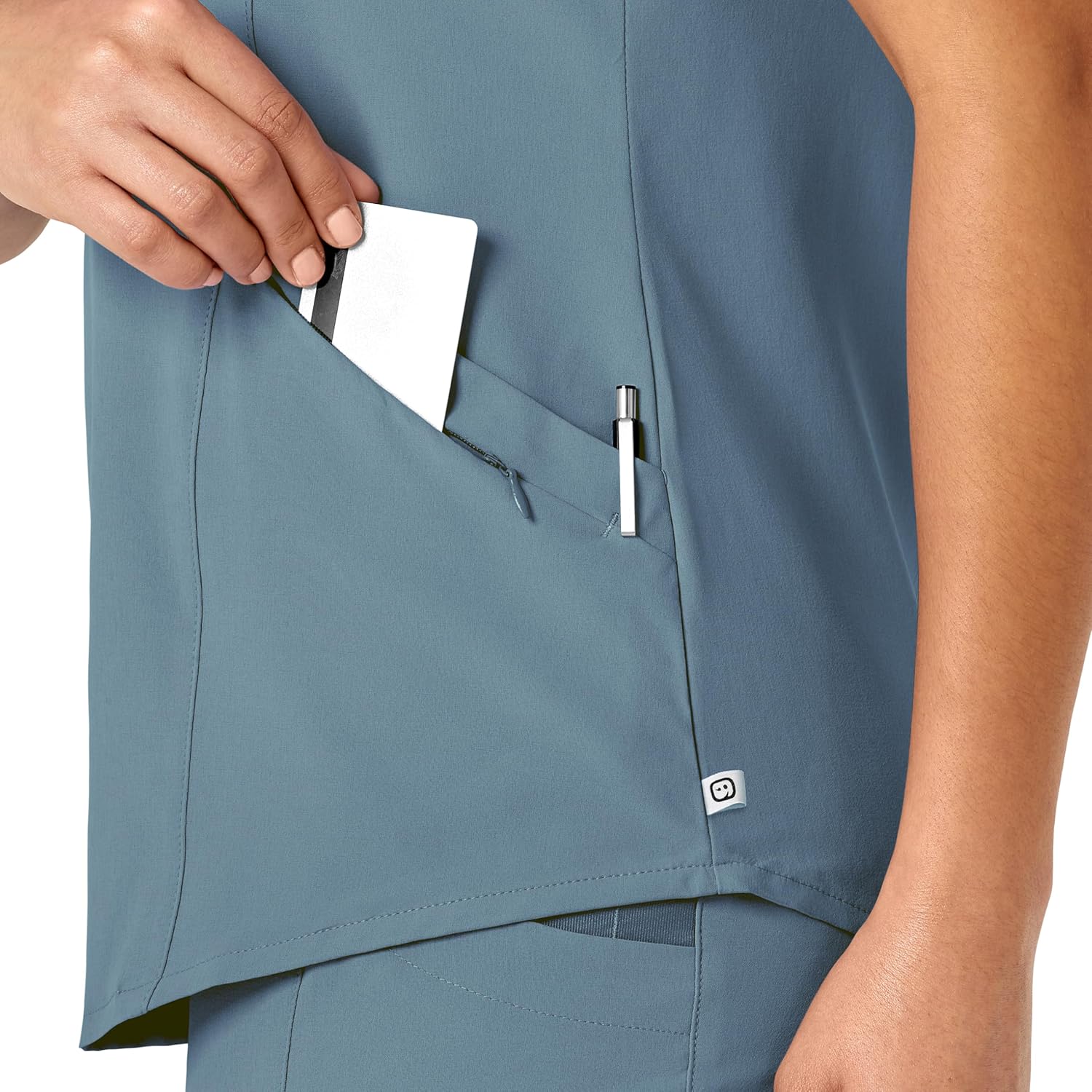 WonderWink Mens Women's V-Neck Scrub Top - Image 6