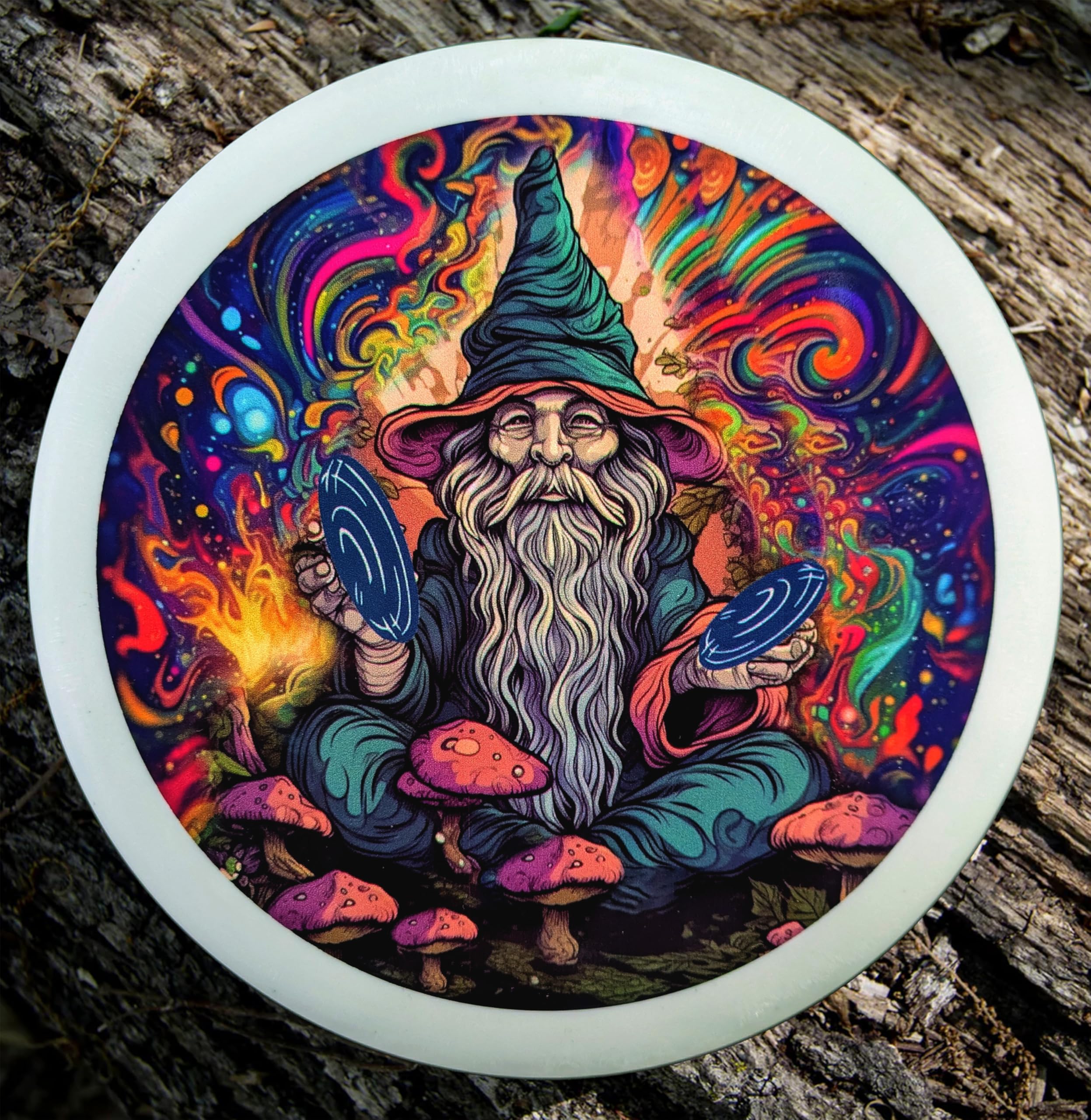 Eagles Crossing Gateway Disc Sports Vivid Color Wizard - Mr. Groovy - Superglow Putter - 170-173 Grams Disc Golf