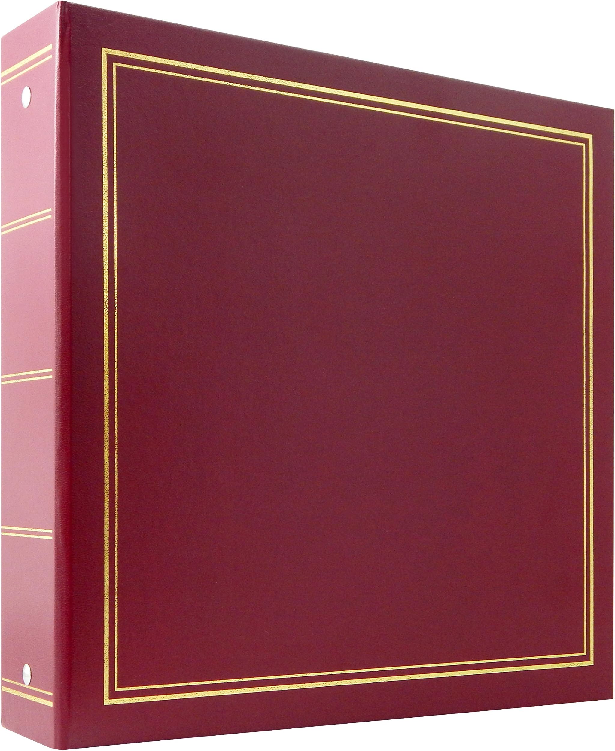 MCSMbi Library Collection 400 Pocket 4X6 Photo Album In Burgandy