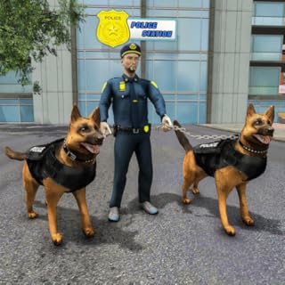 sobrevivência do cão policial k9 da cidade de Nova York - polícia vs crime: jogo de corrida de ação - perseguição policial - o motorista do carro policial