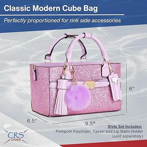 Miniatura 5 de CRS Cross Rink Side Tote. Ice Skating Accessory Bag-Figure Skating, Roller, Inline Skaters, Dance, Cheer.Organizes Guards Water Bottle Phone