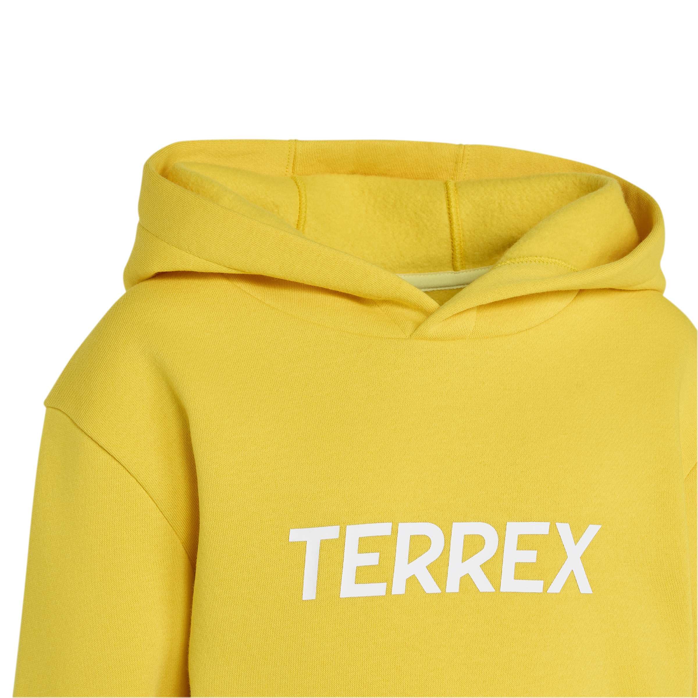 adidas Uniseks - dzieci Terrex Kids Multi Logo Hoodie Sweatshirt, utility yellow, 5-6 Years