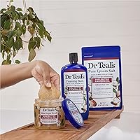 Vista 8 de Dr Teal's Exfoliante corporal de azúcar de karité, manteca de karité con aceite de almendras y aceites esenciales, 19 onzas (paquete de 3)