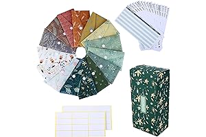 Yoption 32Pcs Budget Envelopes & Expense Tracker System for Cash