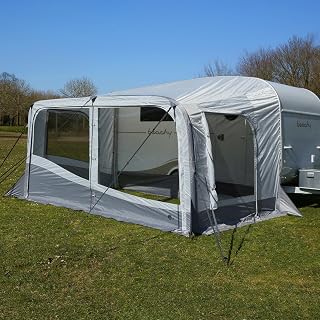 your GEAR Brela Air 360 - Luftvorzelt für Hobby Beachy Caravan – Sonnendach und Vorzelt für Wohnwagen mit Keder UV 50+ (für Beachy 360)