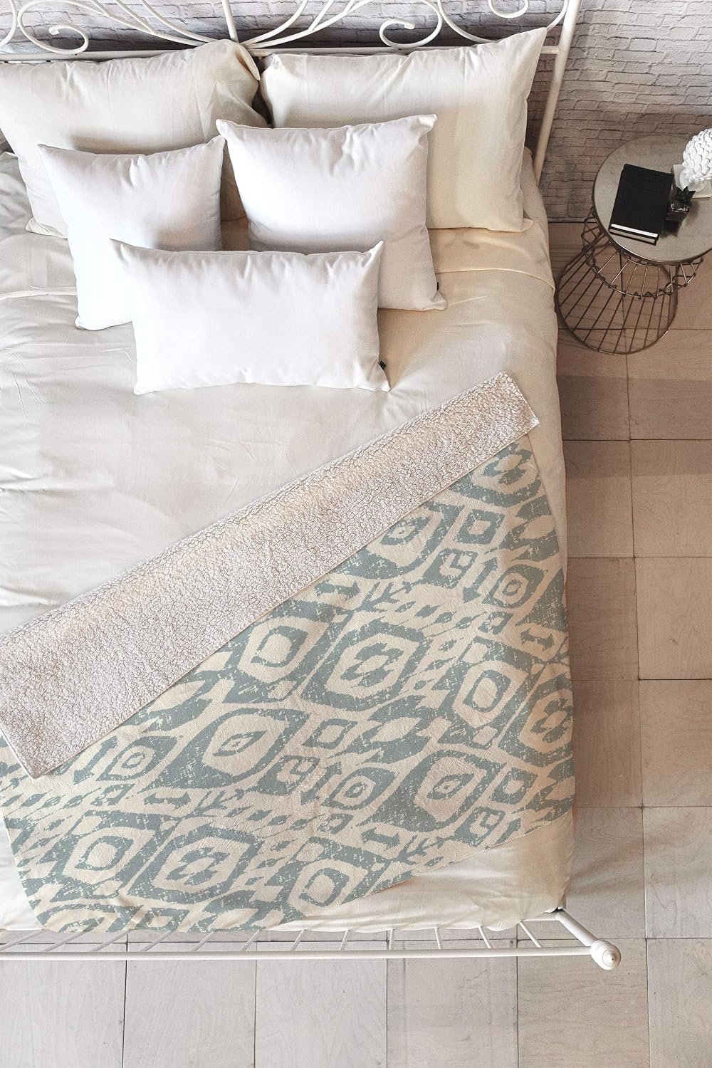 Deny Designs Social Proper Fallen Sherpa Fleece Throw Blanket, 50" x 60"