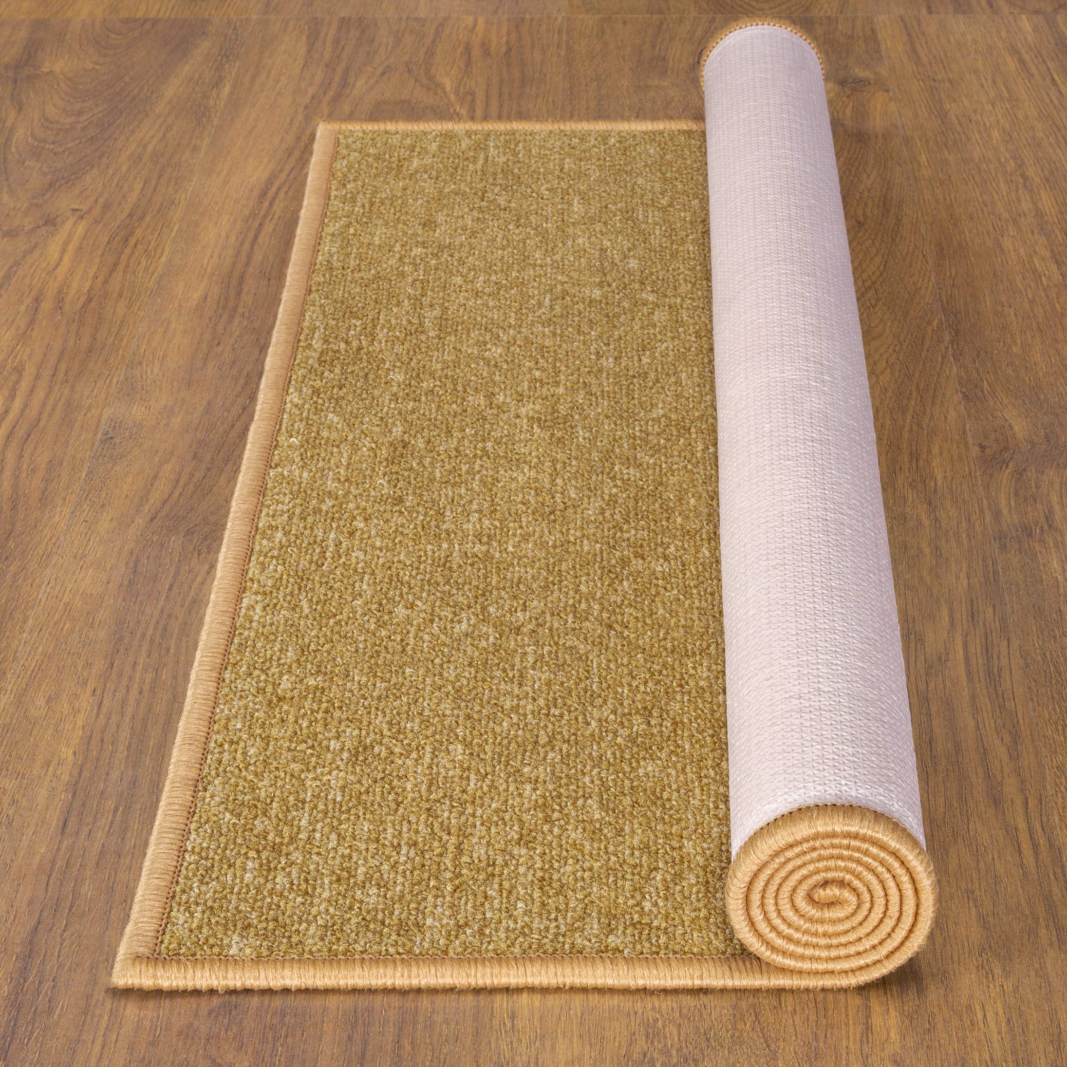Solid Beige 2x3 Washable Entryway Mat with Rubber Backing Non Slip - Area Rugs for Living Room, Entryway, Kitchen, Hallway, Bedroom, Actual Size 2'3" x 3'