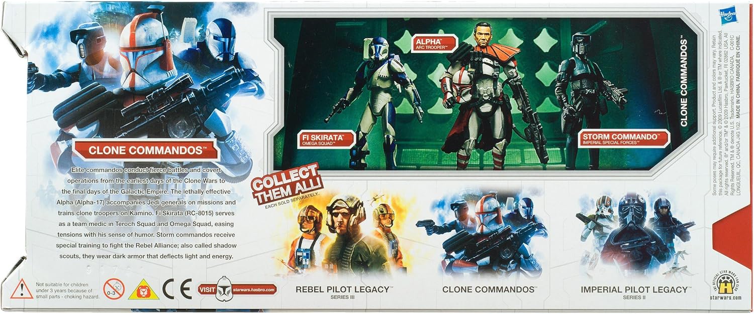 Star Wars Saga 2009 Evolutions Exclusive Set Legacy Collection Clone Commandos