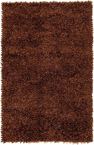 Mark&Day - Alfombras de área, 8 x 10 pulgadas, alfombra de área marrón oscuro, alfombra marrón y verde para sala de estar, dormitorio o cocina (8 x