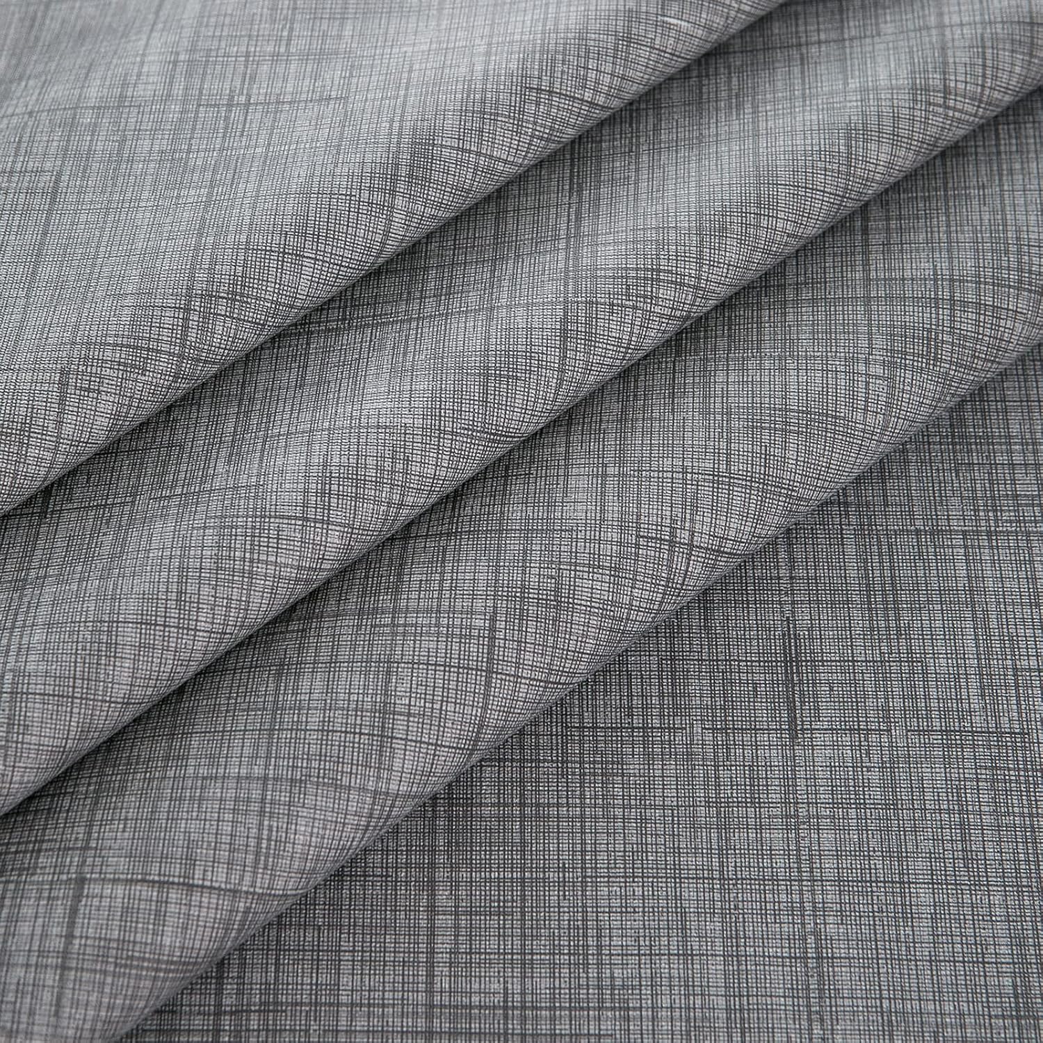LIBERECOO Vinyl Tablecloth with Flannel Backing, Premium Gray, Waterproof, Stain-Resistant, Easy-Clean Table Cover for Dining, Kitchen, and Outdoor Use, 60" x 84" Rectangle image 3
