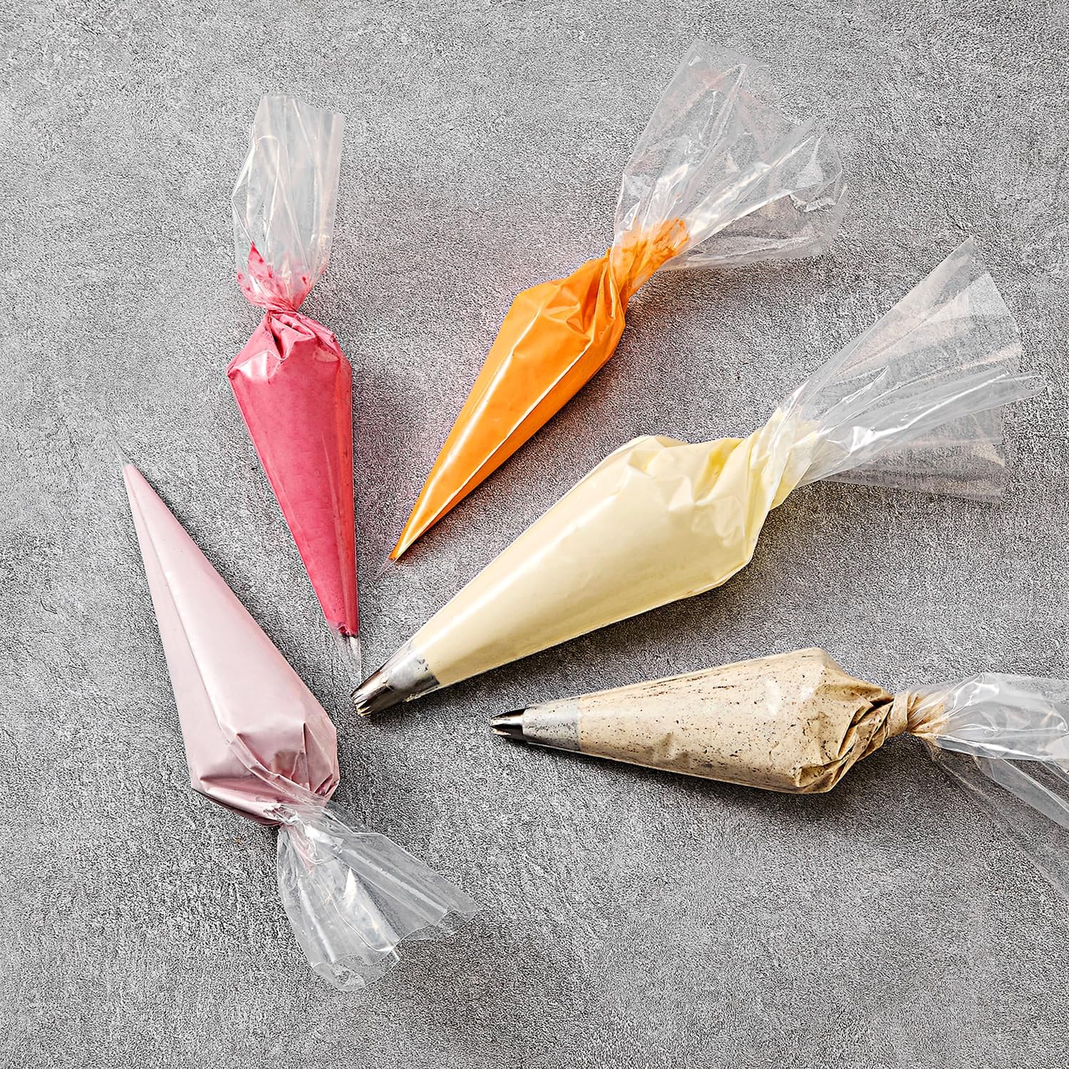 Disposable Piping Bags, 16 Inch Cake Decorating Bags, Anti-Burst Pastry Bags for Cakes and Cookies, Pack of 56