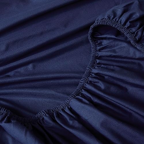 Miniatura 3 de Juego de sábanas 100% algodón tamaño King - Fresco y cómodo, ligero y transpirable, bolsillo profundo para un ajuste perfecto, fácil cuidado -