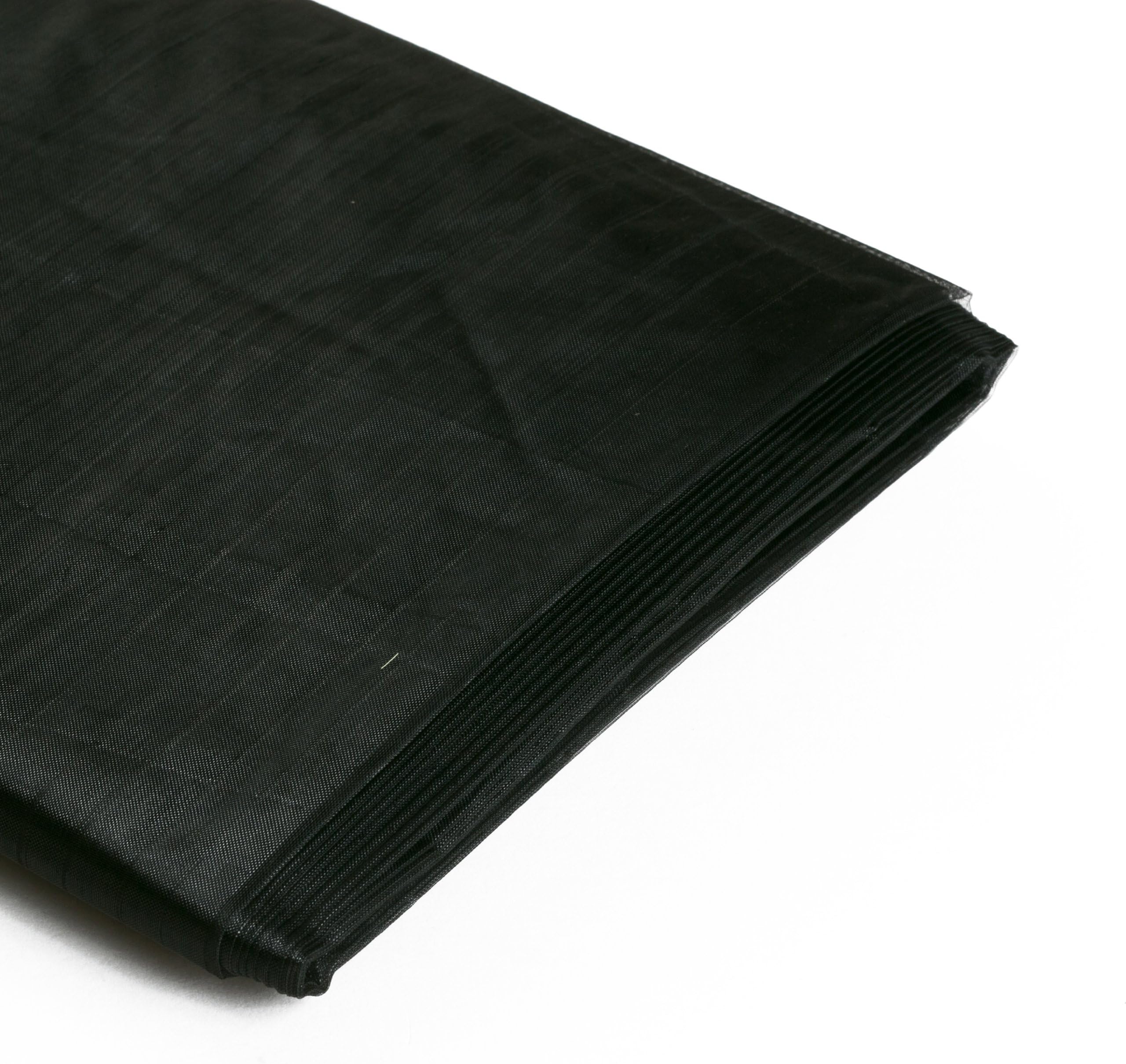Koyal Wholesale 10-Yard Sheer Organza Fabric Bolt, 58-Inch, Black