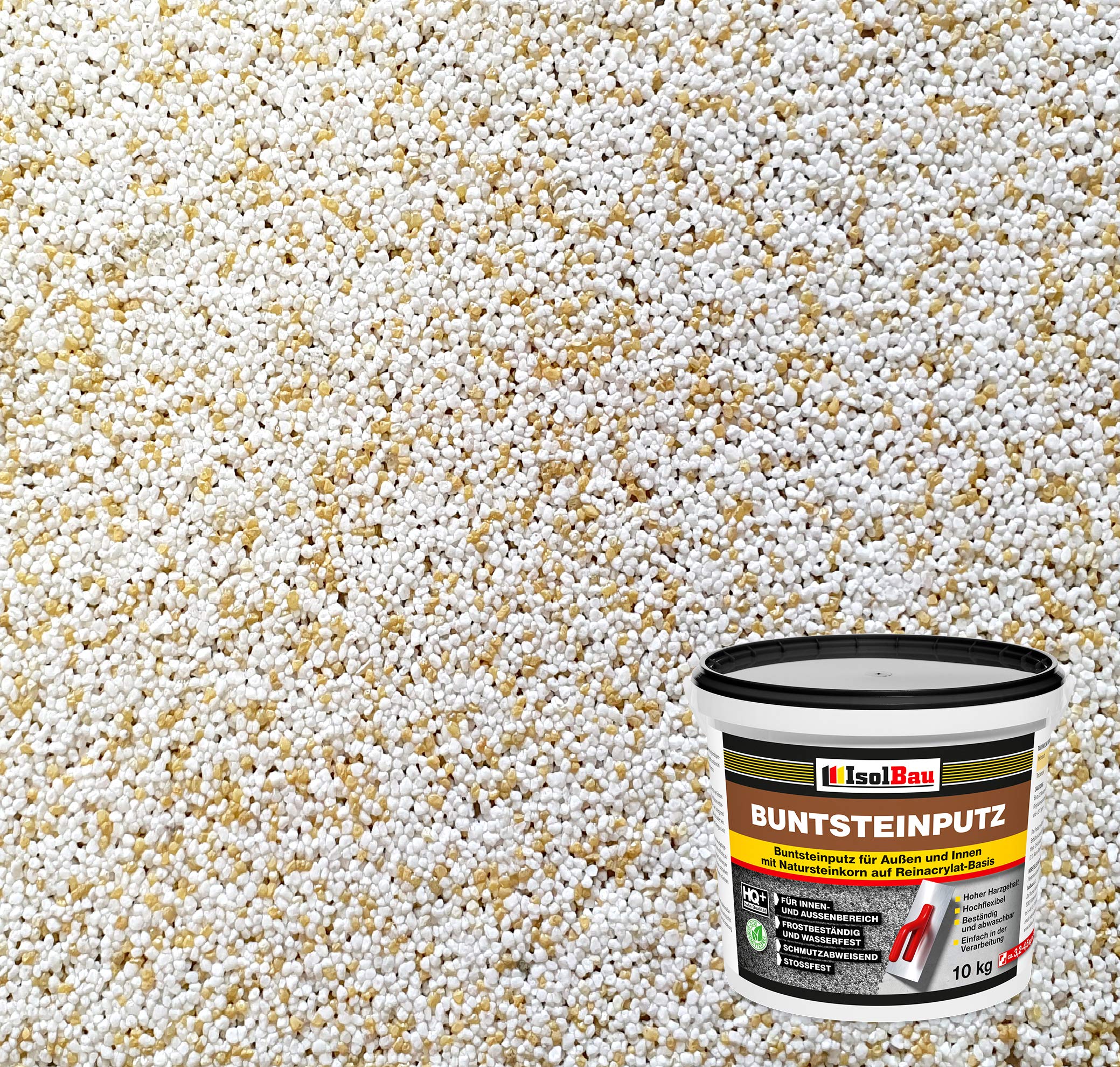 Isolbau Buntsteinputz Rotbraun 20kg - Frostsicher Für Innen & Außen