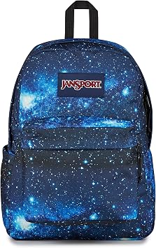 JanSport SuperBreak Plus Backpack with Padded 15-inch Laptop Sleeve and Integrated Bottle Pocket - Spacious and Durable Daypack for Work and Travel - Stellar Starfield