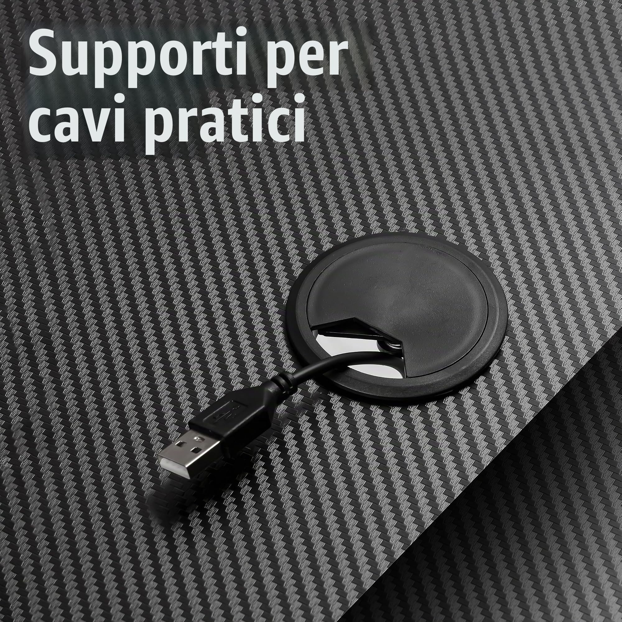 Baroni Home Scrivania Gaming per Computer Ergonomica con Supporto e Gancio Cuffie e Porta Bicchiere, Tavolo da Gioco in MDF e Acciaio, 100x60 cm