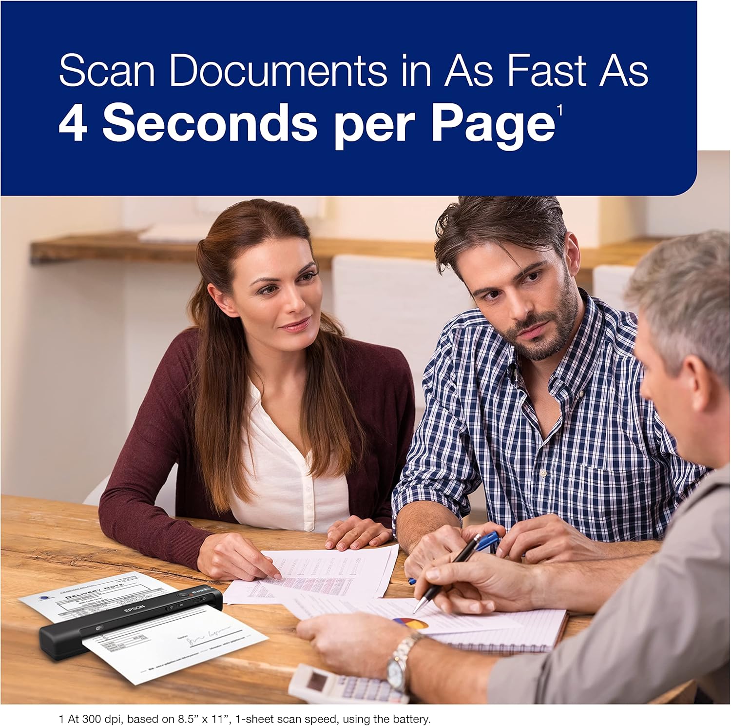 Epson Workforce ES-60W Wireless Portable Sheet-fed Document Scanner for PC and Mac 10.7" x 1.9" x 1.4" 4 91cPOYV1CzL. AC SL1500