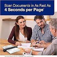 Vista 3 de Epson Workforce ES-60W Wireless Portable Sheet-fed Document Scanner for PC and Mac 10.7" by 1.9" by 1.4
