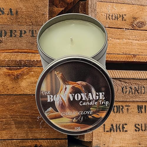 Miniatura 7 de Bon Voyage Velas perfumadas de clavo de ajo, vela en tarro de 4 onzas, velas de aromaterapia de cera de parafina para el hogar y regalos para