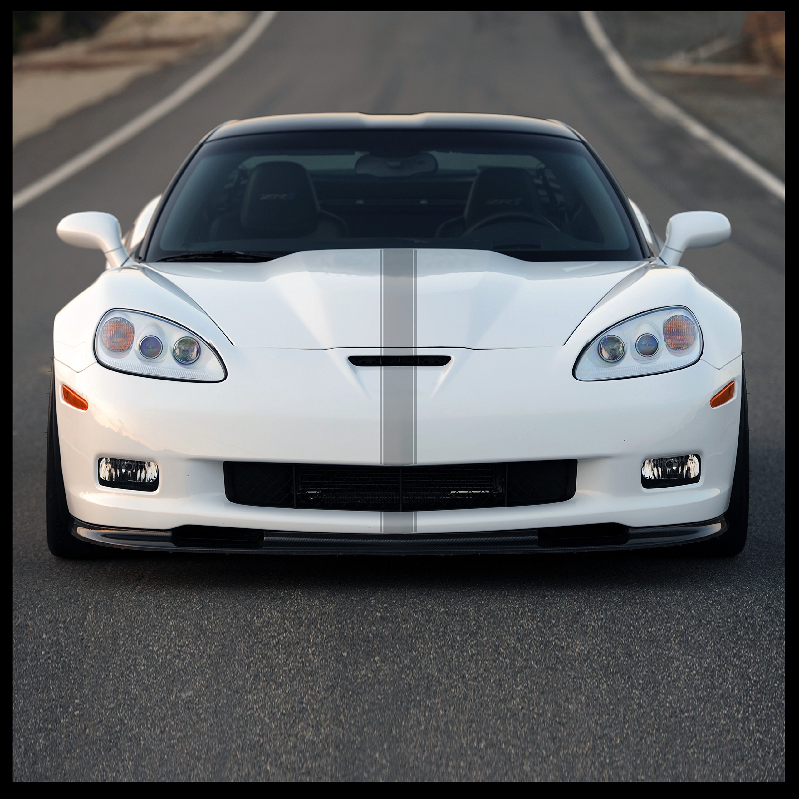 Sticker Connection | Racing Stripes | Hood Rally Vinyl Race Stripes | (2"x72", Silver)