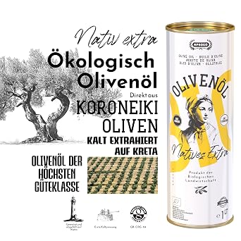 APSOGO Organic Extra Virgin Olive Oil 1L - Cold Extracted Olive Oil from Crete Greece - Rich in Polyphenols - Extra Virgin Olive Oil