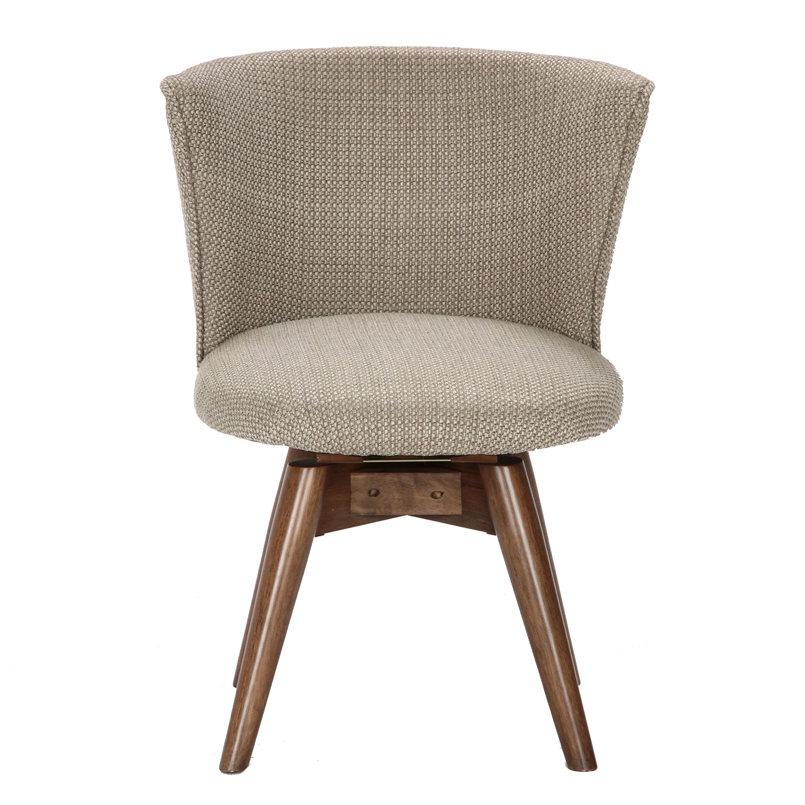 【美品】不二貿易 ダイニングチェア クラム　ファブリック 回転式　2脚セット Amazon｜不二貿易 ダイニングチェア 幅50cm アイボリー 回転