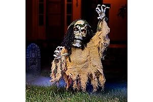 Animated Zombie Groundbreaker for an Eerie Halloween Graveyard