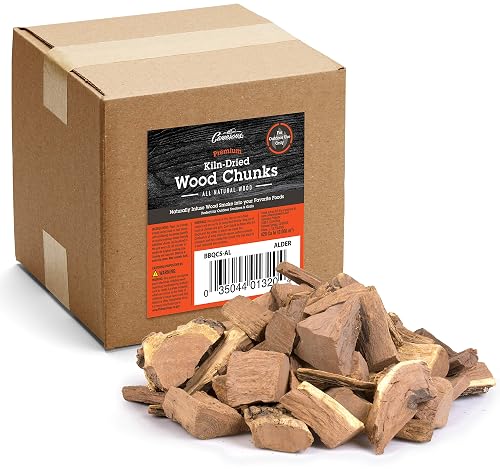 Camerons All Natural Alder Wood Chunks for Smoking 420 Cu In Box, 3lbs